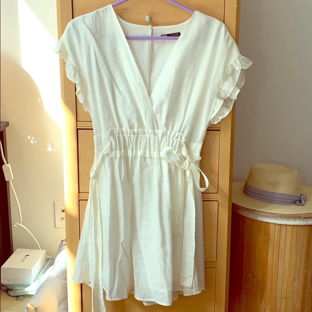 Zara white dress